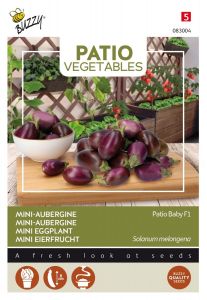 Buzzy Patio Veggies, Mini-Eierfrucht Patio Baby F1