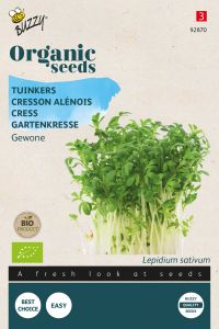 Buzzy Organic Gartenkresse Einfache (BIO)